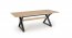 HENRY Extendable Dining Table Natural / Black