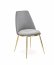 K460 Chair grey/gold