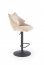 H122 Bar stool, black/beige