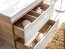 Abura White/Oak Craft 820 Шкаф навесной для ванной под раковину