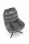 DARIO Lounge chair with footrest ( Gray )