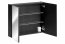 SANTA FE BLACK 84-80-A-2D Mirror Cabinet