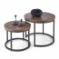 OREO Coffee table set walnut/black