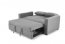 PAULINIO folding sofa color: grey