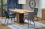 FABIANO Dining table (extendable) oak artisan / black