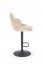 H122 Bar stool, black/beige