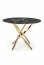 RAYMOND 2 Apaļš galds krāsa: virsma - melns marmors, kājas - zelts