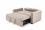 PAULINIO folding sofa color: beige