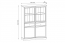 Lucca- W4D2S Glass-fronted cabinet with lighting,with 4 doors and 2 drawers