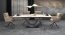 FERNANDO Dining table Extendable White marble / black