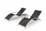 EMBOLO set of 2 sunbeds + table