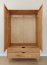 Simona PRHSIM06 Wardrobe 110 cm wide,solid oak