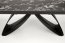 HILARIO Extendable table black marble / black