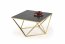 FELICIA Coffee table black marble / gold