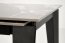 FELIX Dining table (extendable) gray marble / black