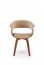 K545 Chair beige / walnut