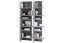 FITT FL-01L-left shelf with lighting-dark metallic/light metallic