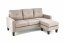 GERSON sofa with ottoman, color: beige