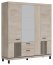 Mati-MT 16 Wardrobe with 5 doors and mirror