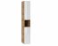 Abura White/Oak Craft 805 Badmöbel Hochschrank 2D 25CM 