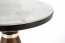 GENESIS _S Round coffee table,white marble/walnut/gold