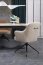 FERNANDO Dining table Extendable White marble / black