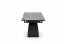 HILARIO Extendable table black marble / black