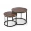 OREO Coffee table set walnut/black