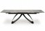 HILARIO Extendable table black marble / black